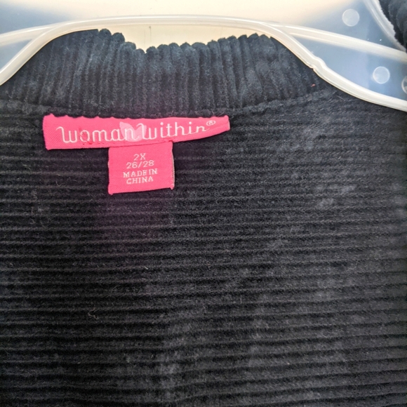 Woman Within Corduroy Jacket - Picture 4 of 10